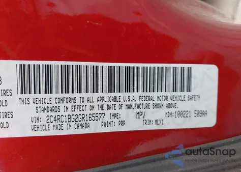 2016 Chrysler Town & Country Touring z USA, uszkodzony, nr VIN 2C4RC1BG2GR165577